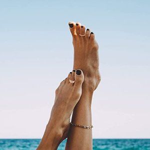 20PCS Adjustable Toe Rings Rose Gold for Women | Beach Foot Jewelry Set